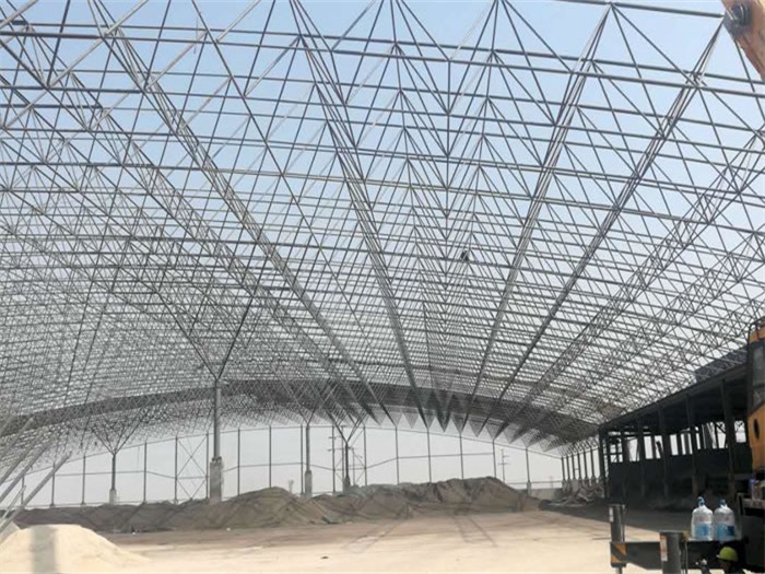 偃师钢厂料仓网架工程